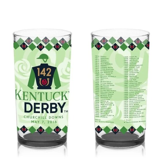 4 Glasses - Official 142nd Kentucky Derby Mint Julep Glass - NEW - Picture 1 of 10